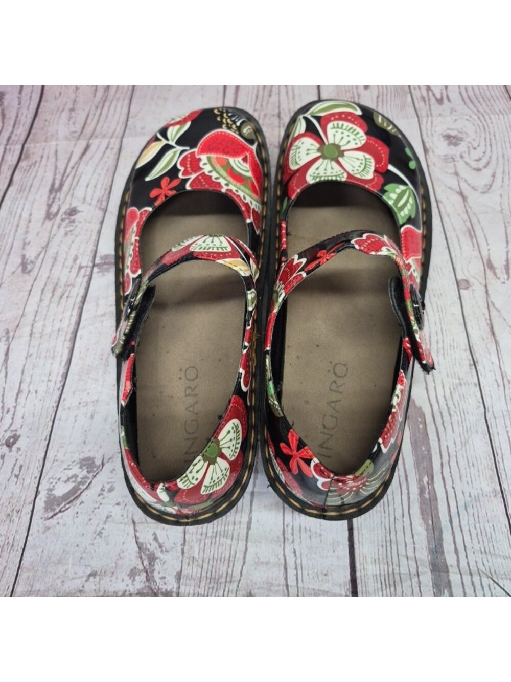 Ingaro Women's Floral Mary Jane Clogs Shoes Size 10M~Slip Resistant - Picture 7 of 12